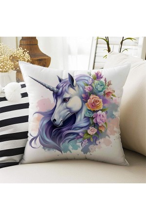 Unicorn At Desenli Çift Taraflı Dijital Baskılı Kırlent Kılıfı Ds03 Unicorn At Desenli Çift Taraflı Dijital Baskılı Kırlent Kılıfı Ds03