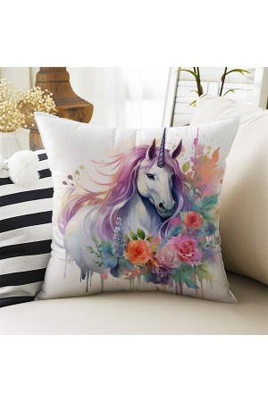 Unicorn At Desenli Çift Taraflı Dijital Baskılı Kırlent Kılıfı Ds02 Unicorn At Desenli Çift Taraflı Dijital Baskılı Kırlent Kılıfı Ds02