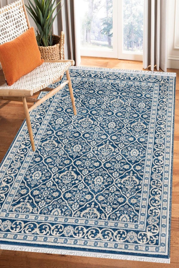 Else Bambu Serisi Vintage Yıkanabilir Kaymaz Taban Modern Salon Halısı Klasik Kilim No:20 Else Bambu Serisi Vintage Yıkanabilir Kaymaz Taban Modern Salon Halısı Klasik Kilim No:20