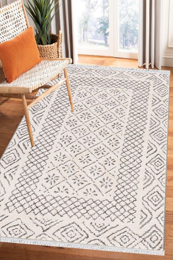 Else Bambu Serisi Vintage Yıkanabilir Kaymaz Taban Modern Salon Halısı Klasik Kilim No:2 Else Bambu Serisi Vintage Yıkanabilir Kaymaz Taban Modern Salon Halısı Klasik Kilim No:2