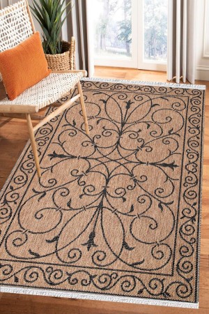 Bambu Serisi Vintage Yıkanabilir Kaymaz Taban Modern Salon Halısı Klasik Kilim No:23 Bambu Serisi Vintage Yıkanabilir Kaymaz Taban Modern Salon Halısı Klasik Kilim No:23