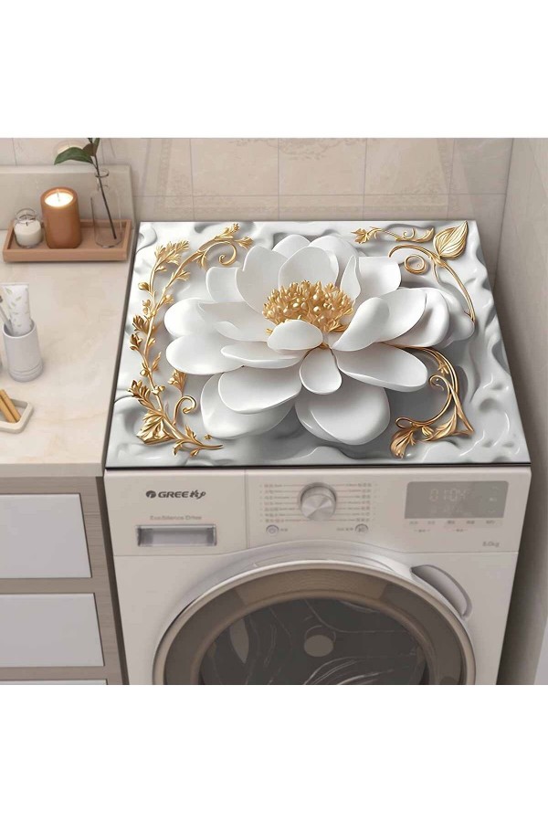 Kurutmalık Çamaşır Makinesi Örtüsü Koruma Matı Sıvı Geçirmez Kaymaz Yıkanabilir Kurutmalık Çamaşır Makinesi Örtüsü Koruma Matı Sıvı Geçirmez Kaymaz Yıkanabilir