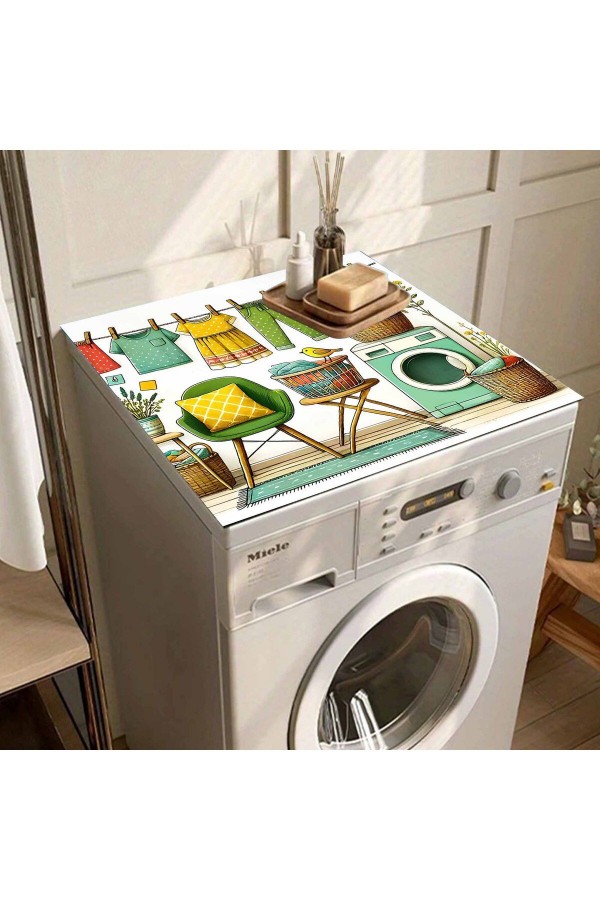 Kurutmalık Çamaşır Makinesi Örtüsü Koruma Matı Sıvı Geçirmez Kaymaz Yıkanabilir Kurutmalık Çamaşır Makinesi Örtüsü Koruma Matı Sıvı Geçirmez Kaymaz Yıkanabilir