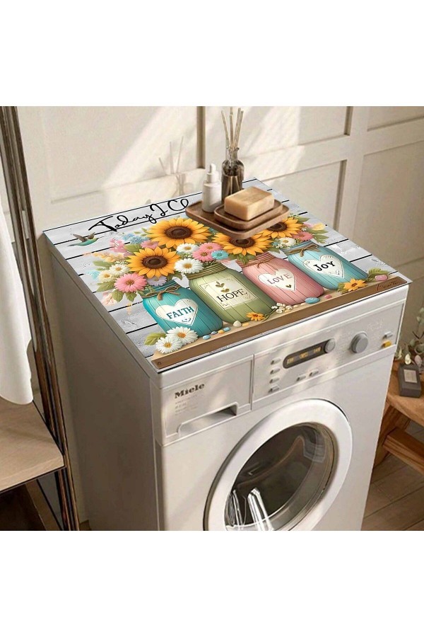 Kurutmalık Çamaşır Makinesi Örtüsü Koruma Matı Sıvı Geçirmez Kaymaz Yıkanabilir Kurutmalık Çamaşır Makinesi Örtüsü Koruma Matı Sıvı Geçirmez Kaymaz Yıkanabilir