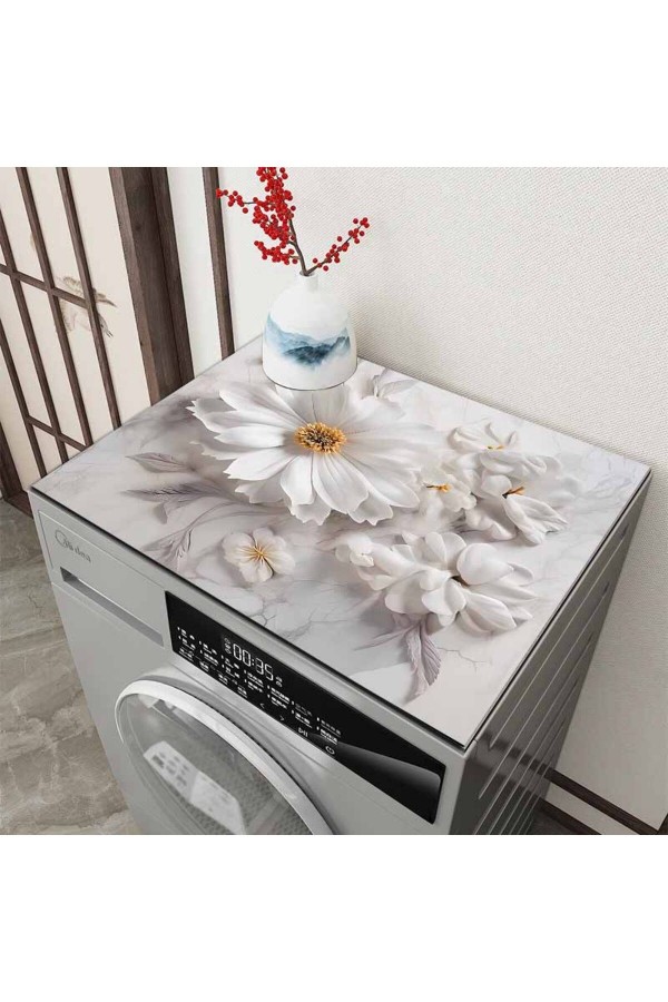 Kurutmalık Çamaşır Makinesi Örtüsü Koruma Matı Sıvı Geçirmez Kaymaz Yıkanabilir Kurutmalık Çamaşır Makinesi Örtüsü Koruma Matı Sıvı Geçirmez Kaymaz Yıkanabilir