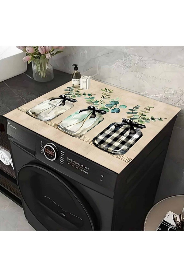Kurutmalık Çamaşır Makinesi Örtüsü Koruma Matı Sıvı Geçirmez Kaymaz Yıkanabilir