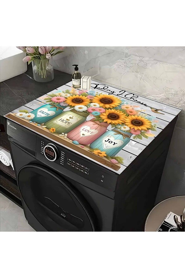 Kurutmalık Çamaşır Makinesi Örtüsü Koruma Matı Sıvı Geçirmez Kaymaz Yıkanabilir Kurutmalık Çamaşır Makinesi Örtüsü Koruma Matı Sıvı Geçirmez Kaymaz Yıkanabilir