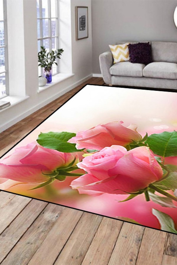 Else Hali Güllü Duvar Modern Dekoratif 3D Salon Halilari Else Hali Güllü Duvar Modern Dekoratif 3D Salon Halilari
