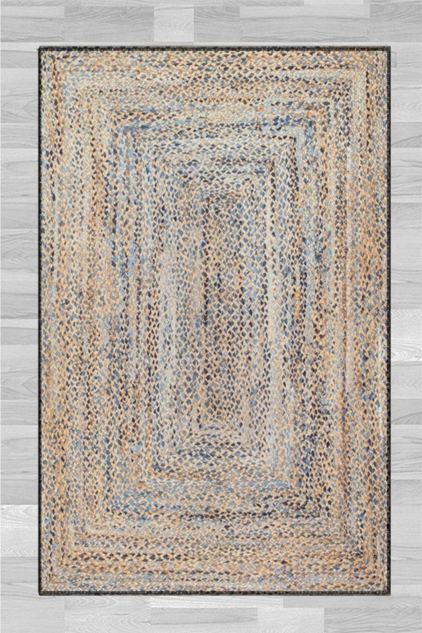 Else Mavi Sarı Dikdörtgenler Kaymaz 3d Desenli Baskılı Salon Halısı Else Mavi Sarı Dikdörtgenler Kaymaz 3d Desenli Baskılı Salon Halısı