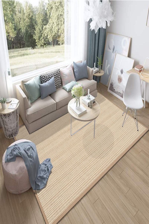 Else Kahverengi Ipler Desenli Kaymaz 3d Desenli Baskılı Salon Halısı Else Kahverengi Ipler Desenli Kaymaz 3d Desenli Baskılı Salon Halısı