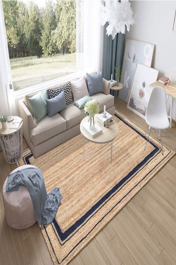 Else Siyah Çizgiler Kahverengi Kaymaz 3d Desenli Baskılı Salon Halısı Else Siyah Çizgiler Kahverengi Kaymaz 3d Desenli Baskılı Salon Halısı