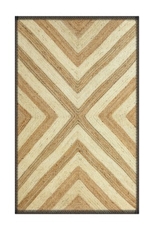 Morocco Vintage Sisal Hasır Jüt Desenli Yıkanabilir Dekoratif Kilim Mr-4