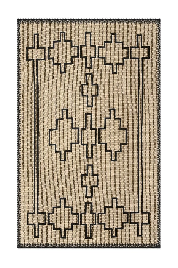Else Morocco Vintage Sisal Hasır Jüt Desenli Yıkanabilir Dekoratif Kilim Mr-2