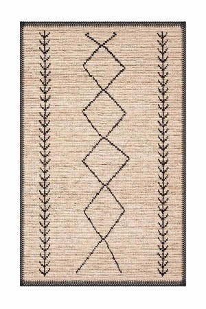 Morocco Vintage Sisal Hasır Jüt Desenli Yıkanabilir Dekoratif Kilim Mr-17