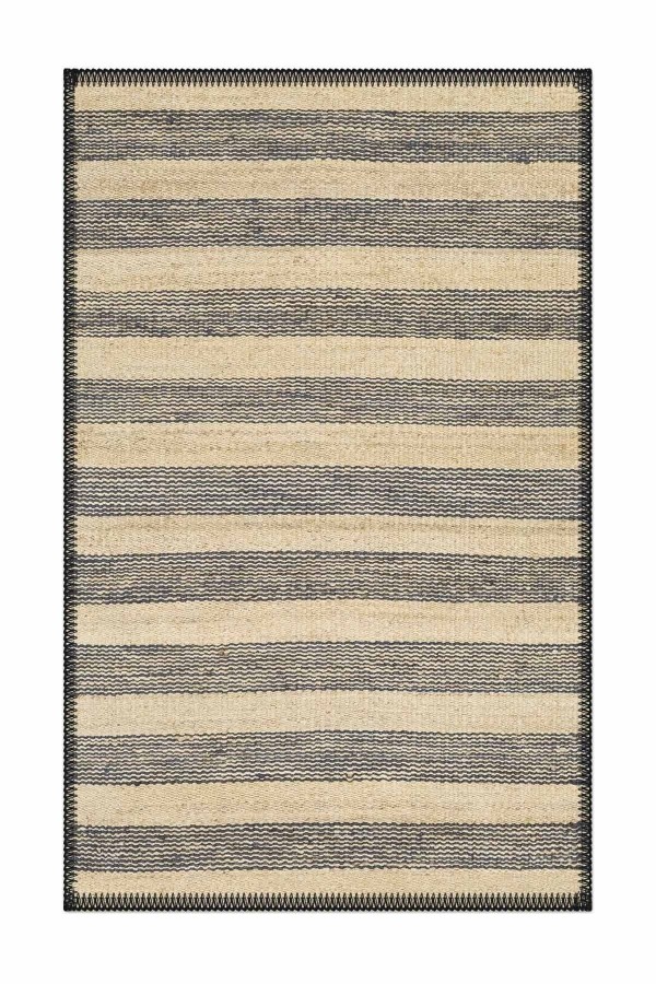 Else Morocco Vintage Sisal Hasır Jüt Desenli Yıkanabilir Dekoratif Kilim Mr-16