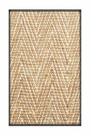 Morocco Vintage Sisal Hasır Jüt Desenli Yıkanabilir Dekoratif Kilim Mr-15