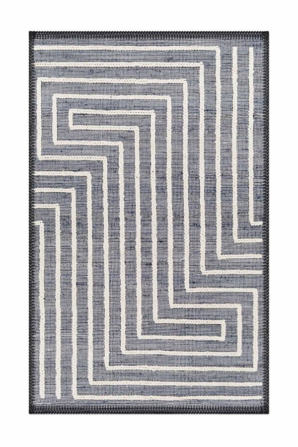 Else Morocco Vintage Sisal Hasır Jüt Desenli Yıkanabilir Dekoratif Kilim Mr-14