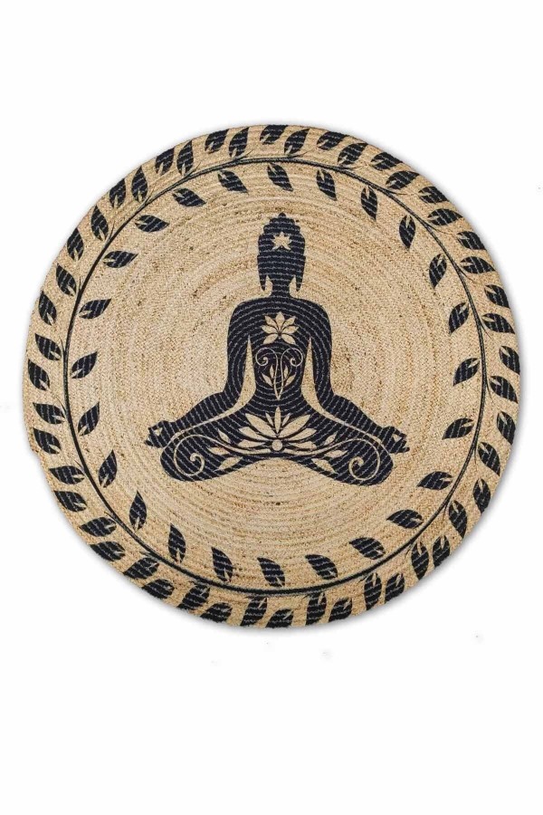 Yoga Mediyasyon Bolero Örme Jüt Örgü Halı Hasır Kilim
