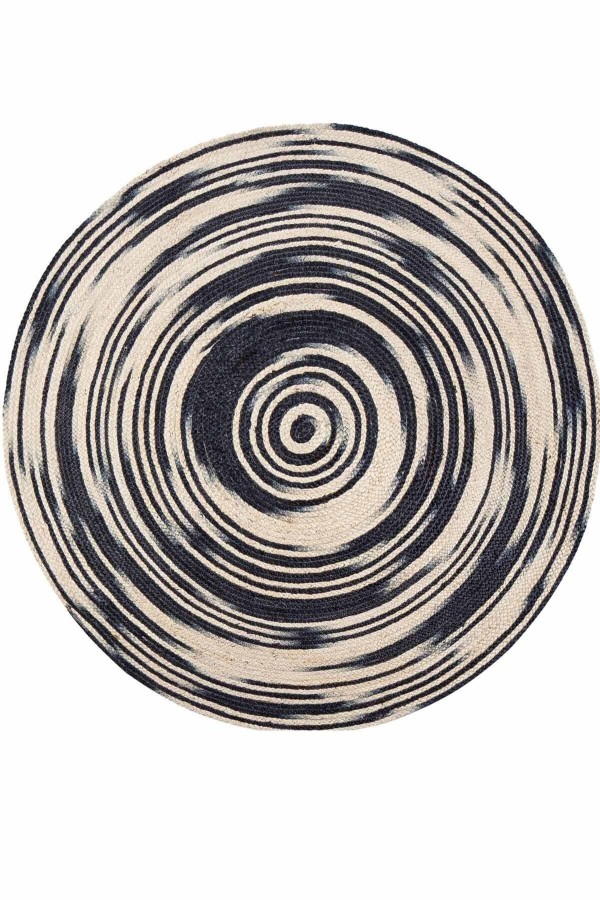 Gri Krem Bolero Örme Jüt Örgü Halı Hasır Kilim