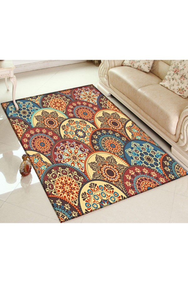 Else 3 Boyutlu Osmanlı Patchwork Motif Dekoratif Modern 3d Halı 80x150 Else 3 Boyutlu Osmanlı Patchwork Motif Dekoratif Modern 3d Halı