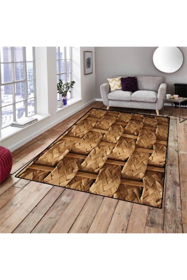 Bambu Ağaç Dekoratif Modern Salon Mutfak Halısı 80x150 Bambu Ağaç Dekoratif Modern Salon Mutfak Halısı