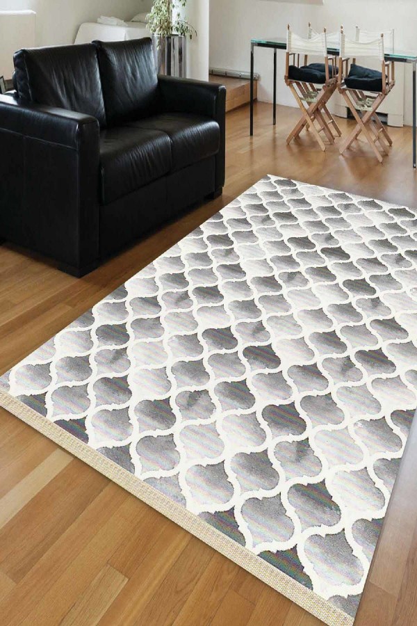 Else Siyah Beyaz Ogee Klasik Dekoratif Saçaklı Ince Kilim Halı Else Siyah Beyaz Ogee Klasik Dekoratif Saçaklı Ince Kilim Halı