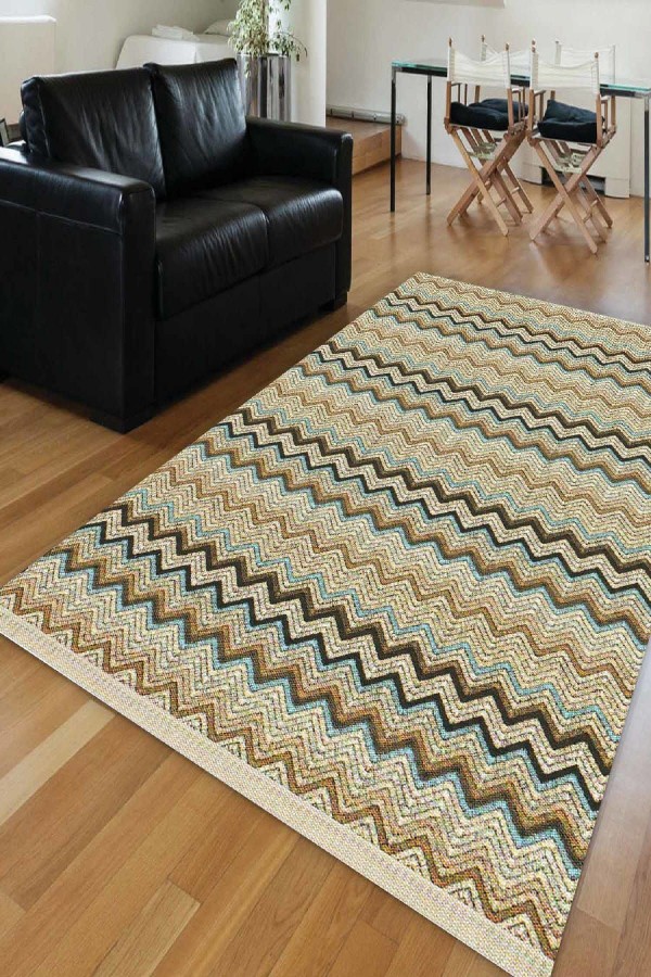 Else Vintage Çizgiler Dekoratif Saçaklı Ince Kilim Halı Else Vintage Çizgiler Dekoratif Saçaklı Ince Kilim Halı