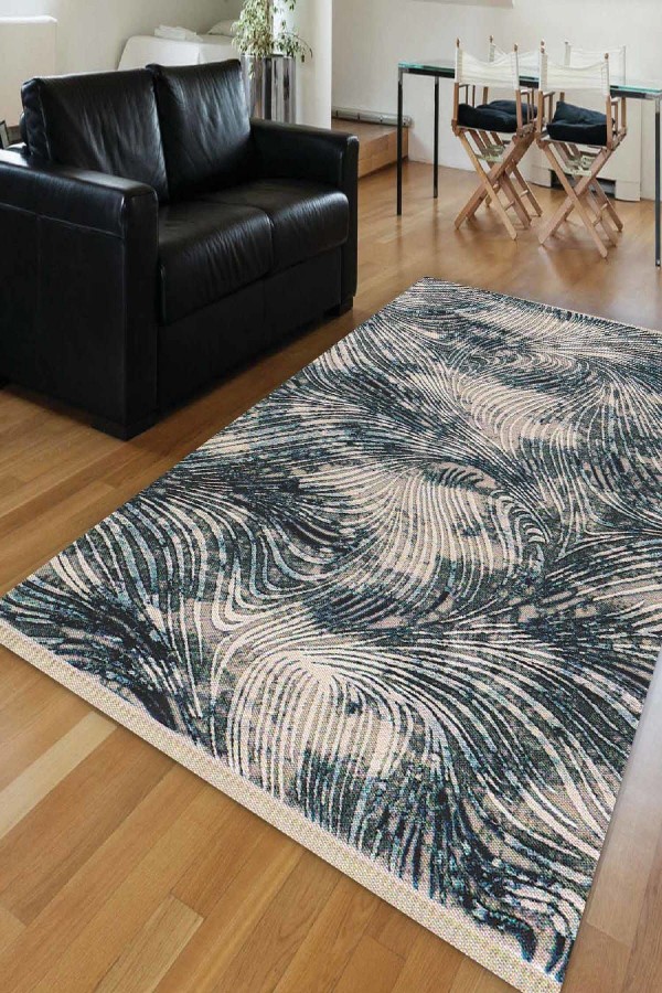 Else Mavi Çizgi Retro Klasik Dekoratif Saçaklı Ince Kilim Halı Else Mavi Çizgi Retro Klasik Dekoratif Saçaklı Ince Kilim Halı