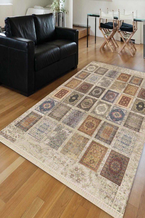 Else Türkmen Motifleri Klasik Dekoratif Saçaklı Ince Kilim Halı Else Türkmen Motifleri Klasik Dekoratif Saçaklı Ince Kilim Halı