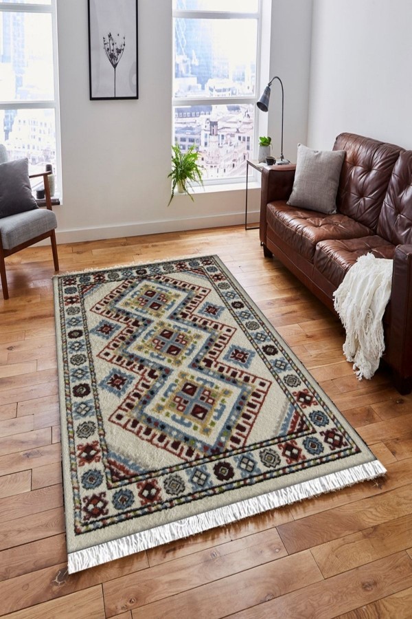 Else Turkuaz Sarı Krem Anadolu Vintage Saçaklı Bohem Kilim Halı Else Turkuaz Sarı Krem Anadolu Vintage Saçaklı Bohem Kilim Halı