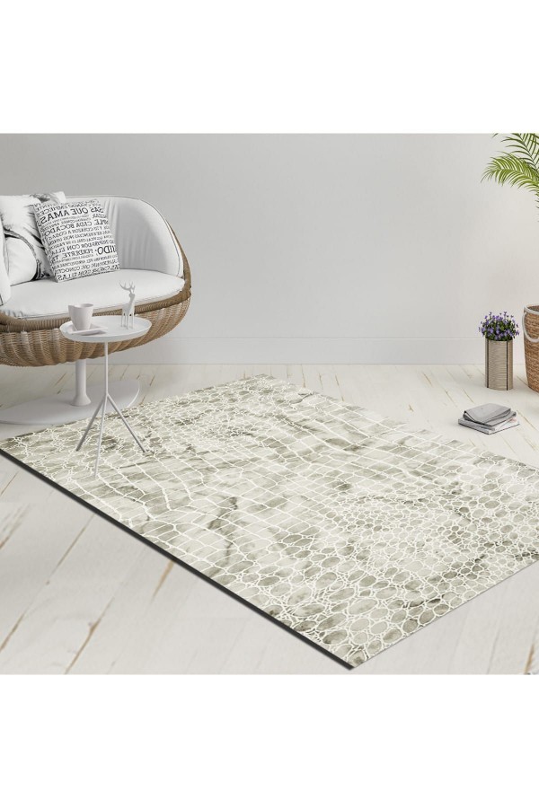 120X180 Else Beyaz Gri Yılan Motif Desen Dekoratif Modern Yıkanabilir Ince Kilim Halı Else Beyaz Gri Yılan Motif Desen Dekoratif Modern Yıkanabilir Ince Kilim Halı