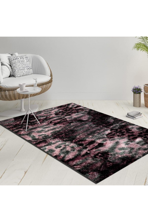 120X180 Else Bordo Siyah Eskitme Leopar Desen Dekoratif Modern Yıkanabilir Ince Kilim Halı Else Bordo Siyah Eskitme Leopar Desen Dekoratif Modern Yıkanabilir Ince Kilim Halı